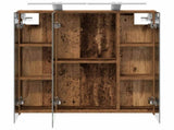 Bathroom Mirror Cabinet Old Wood 70 x 14.5 x 70 cm 889101