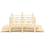 Garden Bridge with Railings 150x67x56cm Solid Wood Spruce 363359