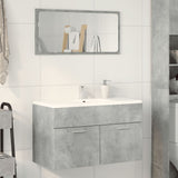 Bathroom Sink Cabinet Concrete Grey 90x38.5x46 cm Engineered Wood 856214