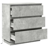 Bedside Cabinet Concrete Grey 71 x 34.5 x 75 cm Engineered wood 869637