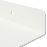 Floating Shelf Wall-mounted 4 pcs White 80 x 18 x 2.5 cm Steel 8004043