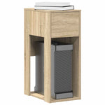ZNTS Computer Tower Stand with Drawer Sonoma Oak 30x44x74 cm 858733