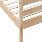 Bed Frame without Mattress 140x200 cm Solid Wood Pine 842786