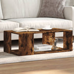 ZNTS Coffee Table Smoked Oak 89.5x48x30 cm Engineered Wood 848154