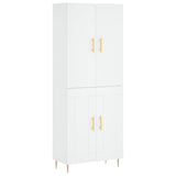 Highboard White 69.5x34x180 cm Engineered Wood 3195779