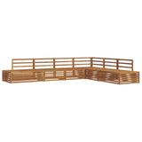 Outdoor Sofa Set 6 Piece Natural Solid Acacia Wood 3374099
