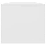 Coffee Table White 102x50x45 cm Engineered Wood 809827