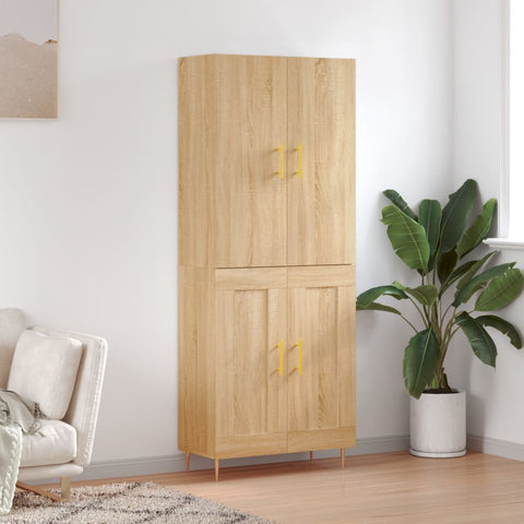 Highboard Sonoma Oak 69.5x34x180 cm Engineered Wood 3195782