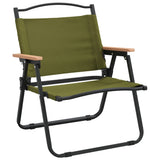 Camping Chair Set of 2 Green 319483
