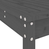 5 Piece Garden Bar Set Grey Solid Wood Pine 3157777