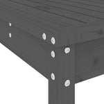 5 Piece Garden Bar Set Grey Solid Wood Pine 3157807
