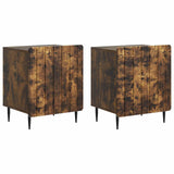 Bedside Cabinet 2 pcs Smoked Oak 43 x 34.5 x 52 cm 894346