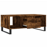 Coffee Table Smoked Oak 90x50x36.5 cm Engineered Wood 830601