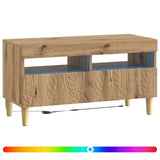 LED TV Cabinet Artisan Oak Engineered Wood 897224