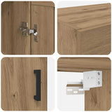 Wall Mounted Cabinet Artisan Oak 69.5 x 34 x 90 cm 882431