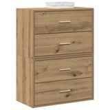 Cabinets with 2 Drawers 2 pcs Artisan Oak 60x31x40 cm Engineered Wood 858838