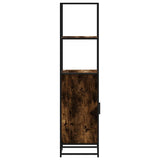 Highboard Smoked Oak 35.5x35x139 cm Engineered Wood and Metal 849046