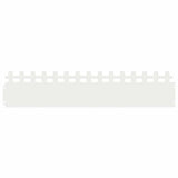 Lawn Edgings 10 pcs White 103 x 0.05 x 22 cm Steel 874789