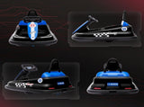 6V Electric Kids Bumper Car, 6V Spin Waltz Car, with Music, Horn, Lights - Black T3398P348362