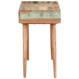 Dressing Table with Mirror 112x45x76 cm Solid Reclaimed Wood 323591