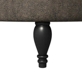 Slipper Chair Dark Grey 56.5 x 70 x 110 cm Faux Suede Leather 42020688