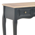 ZNTS Dressing Console Table with 3 Drawers Black 280046