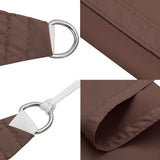 Sunshade Sail Oxford Fabric Triangular 5x5x5 m Brown 135840