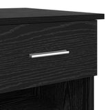 Desk with Drawer Black Oak 90 x 49 x 75 cm Engineered Wood 869267