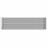 Garden Raised Bed Galvanised Steel 260x40x68 cm Silver 318907