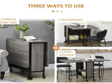 Mobile Drop Leaf Table Folding Kitchen Table Extendable Dining Table For Small Spaces With 6 Wheels T3398P344635
