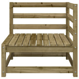 Garden Sofa Natural Wood Impregnated Pine Wood Standard Modular 837906