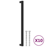 Cabinet Handles 10 pcs Black 320 mm Stainless Steel 3203677