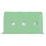 Greenhouse Green Polyethylene mesh fabric, Galvanised steel 6.86 m 48164