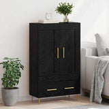 Highboard Black Oak 69.5 x 31 x 115 cm Engineered Wood 882561