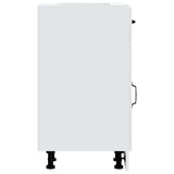 Kitchen Base Cabinet Lucca High Gloss White Engineered Wood 853699