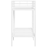 Bunk Bed without Mattress White 80x200 cm Steel 42000327