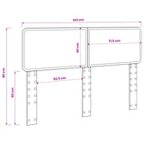 Headboard Sonoma Oak Engineered wood 888542