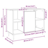 Bathroom Cabinet Sonoma Oak 80x33x60 cm Engineered Wood 849679