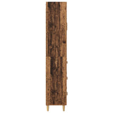 Highboard Old Wood 69.5 x 34 x 180 cm Engineered Wood and Glass 3415775