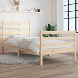 Bed Frame without Mattress Solid Wood Pine 100x200 cm 3103703