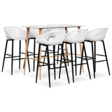 7 Piece Bar Set White 3057446