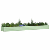 Planter Pastel Green 580 x 100 x 45 cm Galvanised Steel 42018279