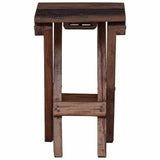 Stool Natural 30 x 30 x 48 cm Solid Reclaim wood 42012399