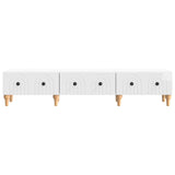 TV Cabinet High Gloss White 147 x 34.5 x 30 cm Engineered Wood 894249