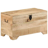 328293 Storage Chest Solid Rough Mango Wood