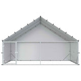 Chicken Coop with Roof Silver 300 x 200 x 190 cm 42042521