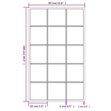 Wall Mirrors 2 pcs Black 100x60 cm Metal 3189035