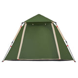 ZNTS Camping Tent Dome 4-Person Green Quick Release 4004143