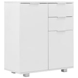 Sideboard High Gloss White 71x35x80 cm Engineered Wood 283715