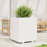 Garden Planter White 60x60x72 cm Solid Wood Pine 3282615